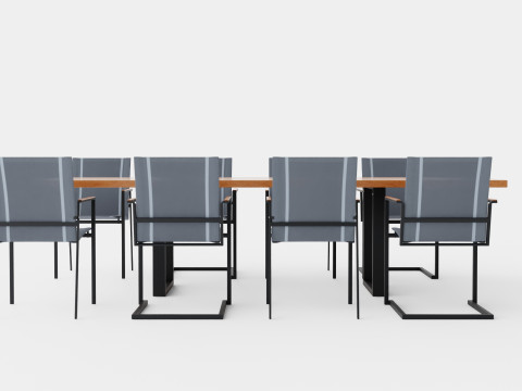 Gaunt dining set 3D Model