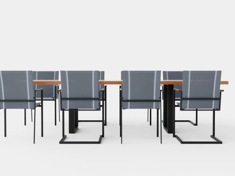 Gaunt dining set 3D Model
