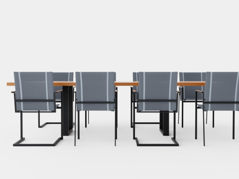 Gaunt dining set 3D Model