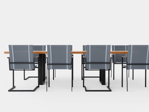 Gaunt dining set 3D Model