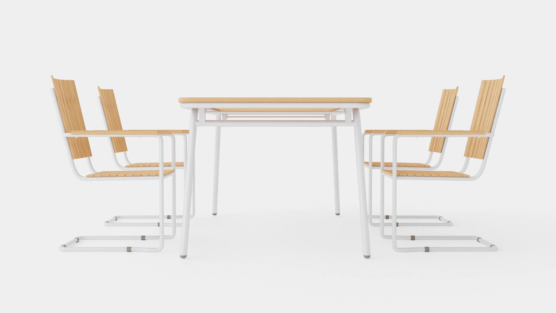 Reso and Hono dining set 3D Model .c4d .max .obj .3ds .fbx .stl .blend 