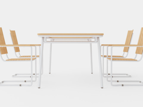 Reso and Hono dining set 3D Model