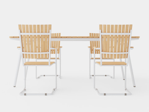 Reso and Hono dining set 3D Model