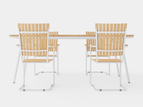Reso and Hono dining set 3D Model