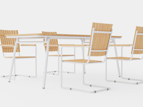 Reso and Hono dining set 3D Model