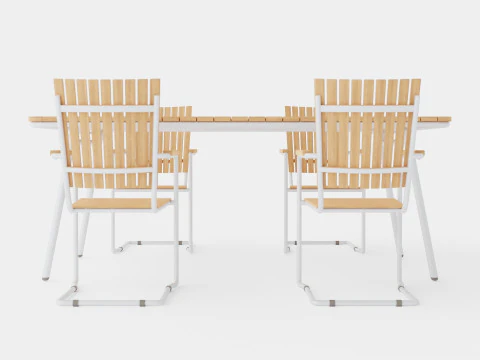 Reso and Hono dining set 3D Model