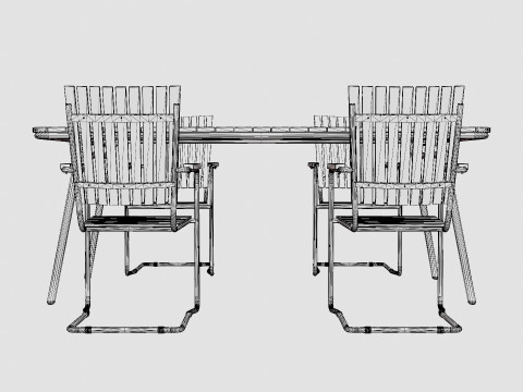 Reso and Hono dining set 3D Model