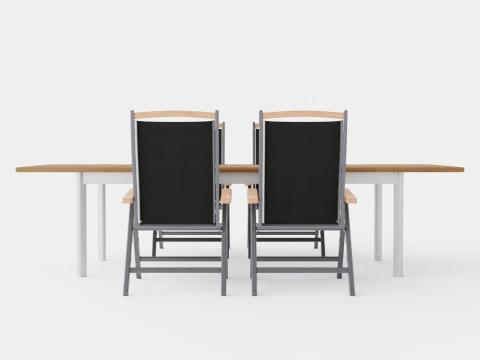 Nice dining set 3D Model