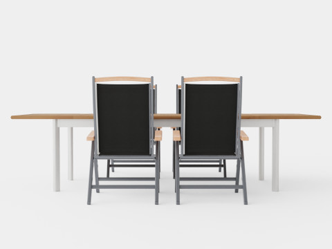 Nice dining set Model 3D