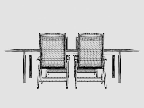 Nice dining set 3D Model