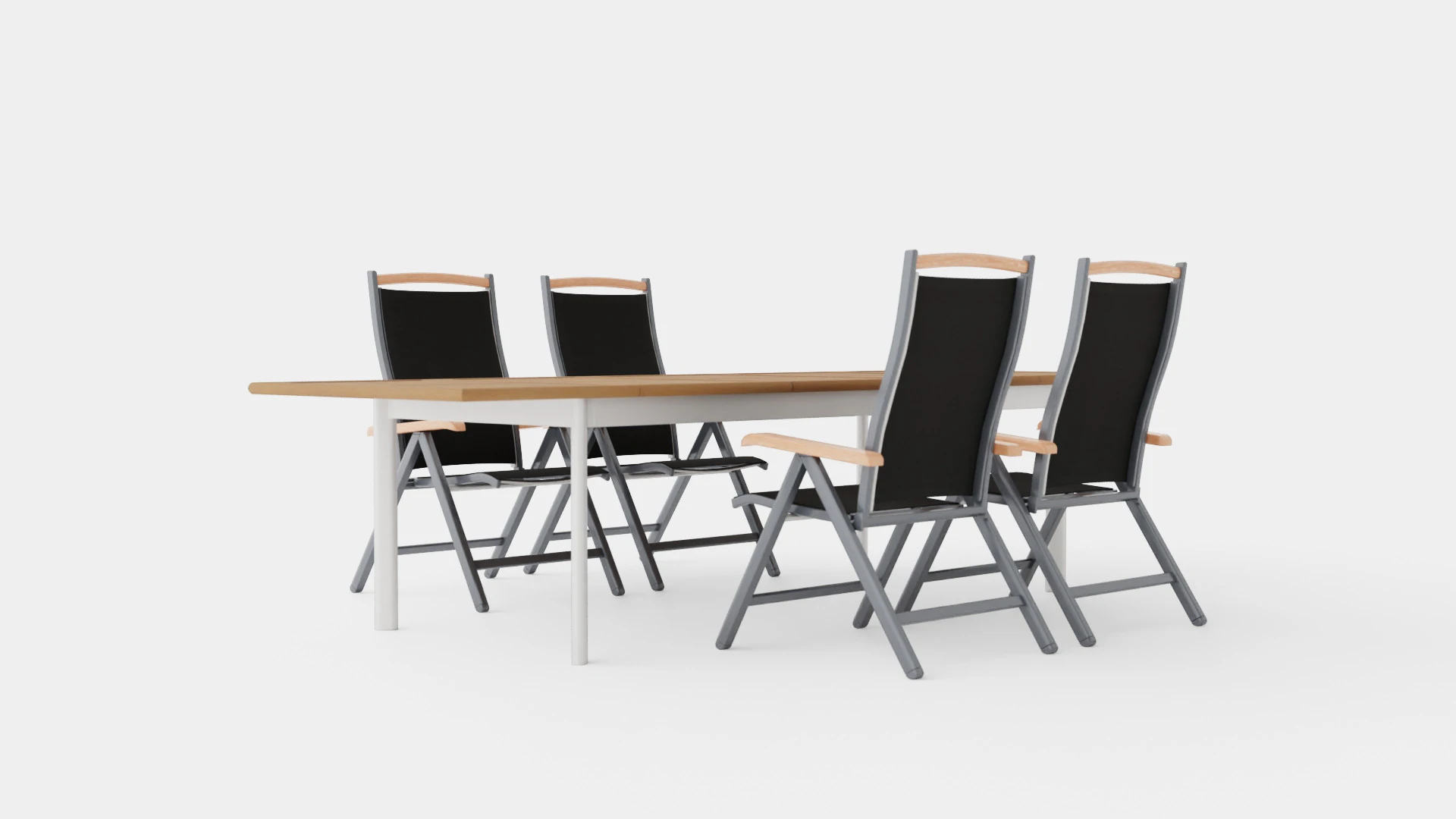 Nice dining set 3D Model .c4d .max .obj .3ds .fbx .stl .blend 