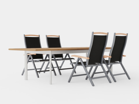 Nice dining set 3D Model