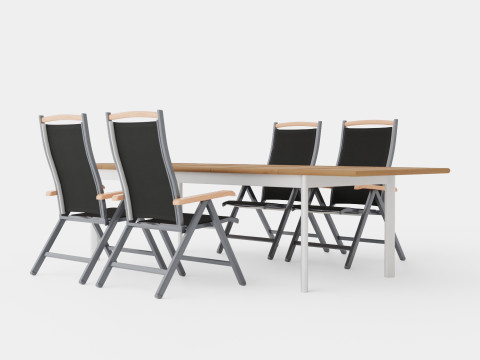 Nice dining set Modèle 3D