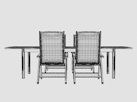 Nice dining set Modèle 3D