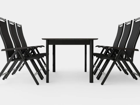Nice dining set 3D Model