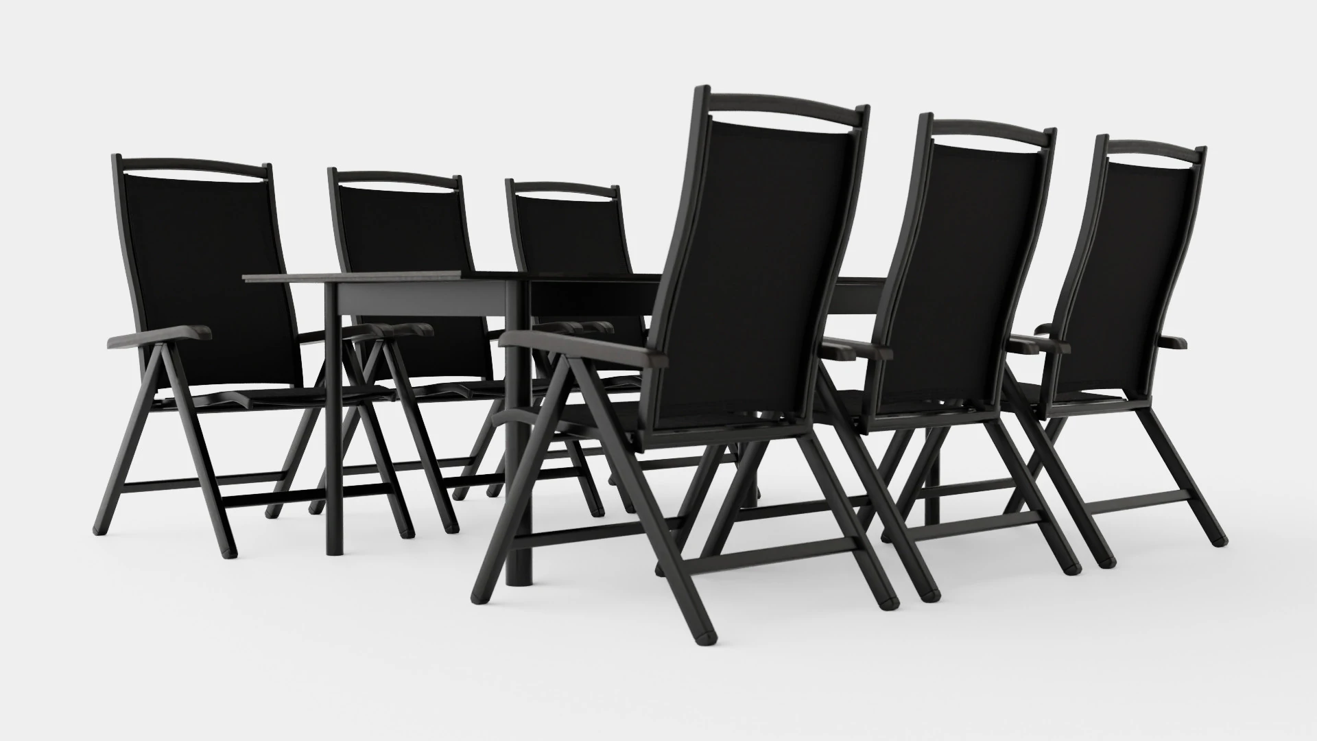 Nice dining set 3D Model .c4d .max .obj .3ds .fbx .stl .blend