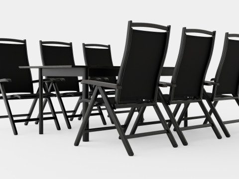 Nice dining set 3D Модель