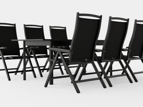 Nice dining set 3D Model