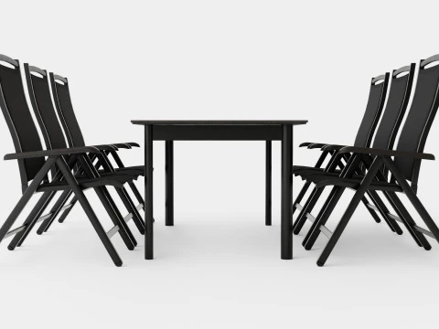Nice dining set 3D Model