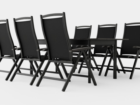 Nice dining set 3D Model