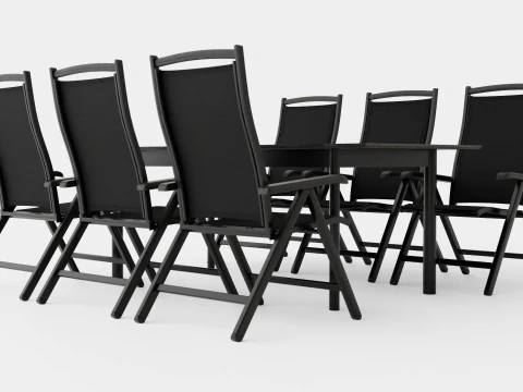 Nice dining set 3D Model