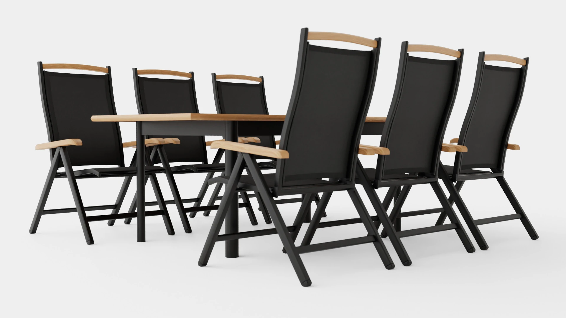 Nice dining set 3D Model .c4d .max .obj .3ds .fbx .stl .blend 