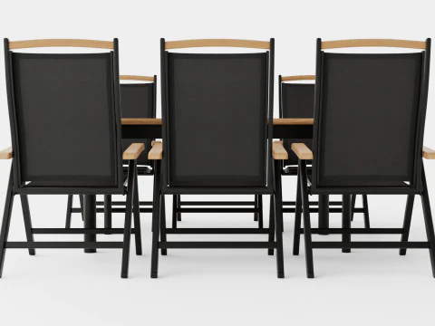 Nice dining set 3D Model