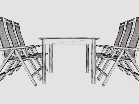 Nice dining set 3D Модель