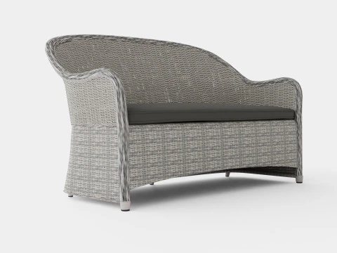 Sofá Roma de 2 plazas. Modelo 3D