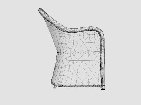 Roma 3-seater sofa 3D Model