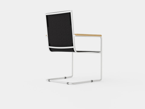 Hono stacking chair Model 3D