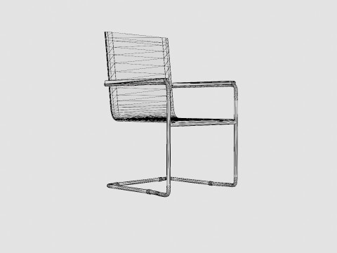 Hono stacking chair Model 3D