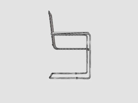 Hono stacking chair 3D Model
