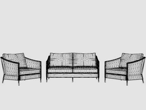 Askim sofa set 3D Model