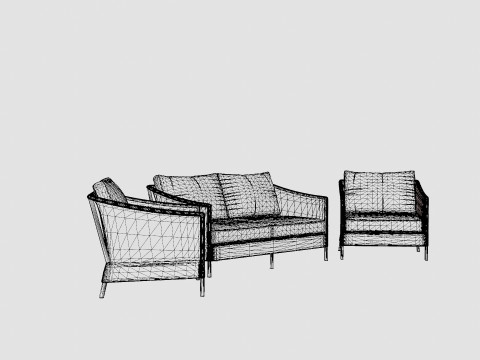 Askim sofa set 3D Model