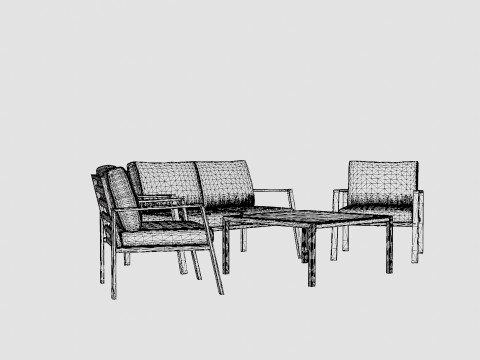 Tjorn sofa set 3D 模型