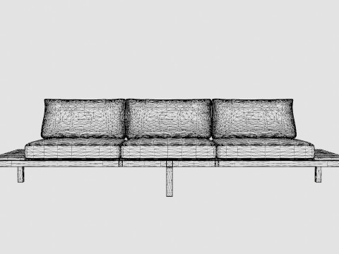 Djursholm Lounge sofa 3D 모델