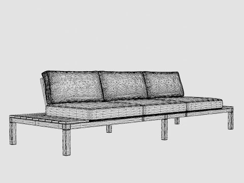 Djursholm Lounge sofa 3D Model