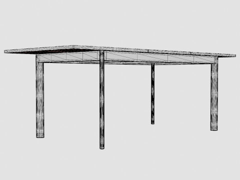 Nice dining table Modèle 3D