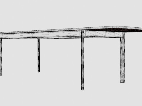 Nice dining table Model 3D