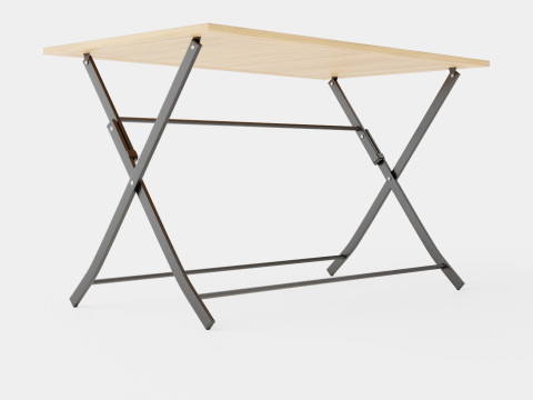 Nice folding table 3D Model