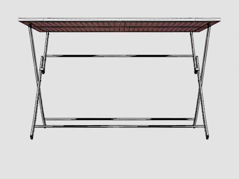 Nice folding table 3D Модель