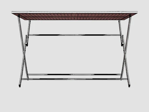 Nice folding table 3D Model