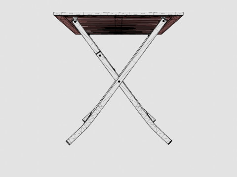 Nice folding table 3D Модель