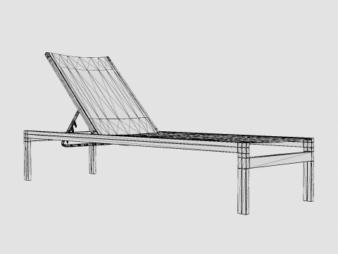 Vegas lounge bed 3D Model