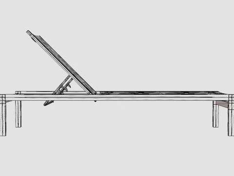 Vegas lounge bed 3D Model