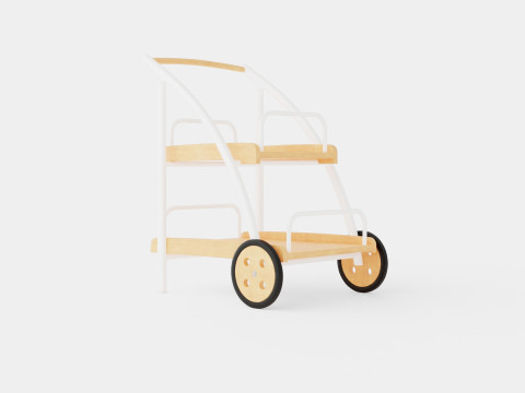 Nice serving cart 3D Model