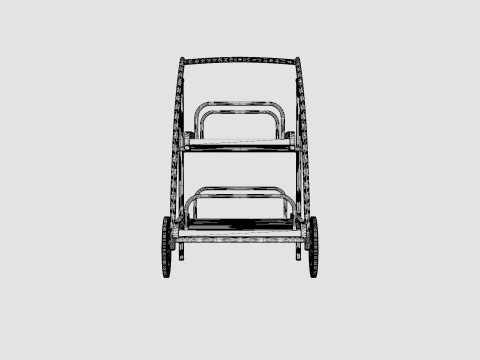Nice serving cart 3D Model