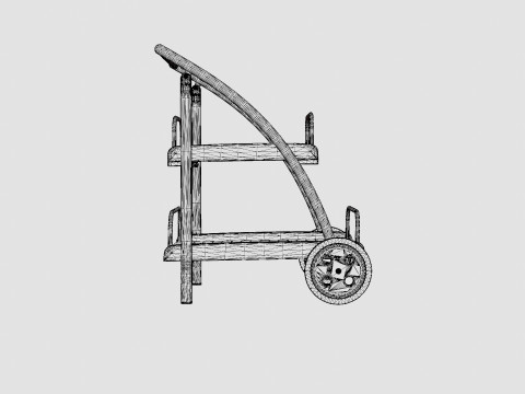 Nice serving cart 3D Model