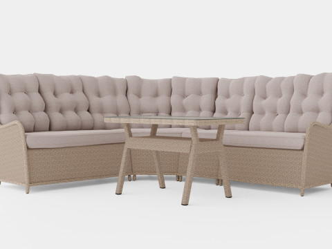 Easton corner sofa 3D 모델